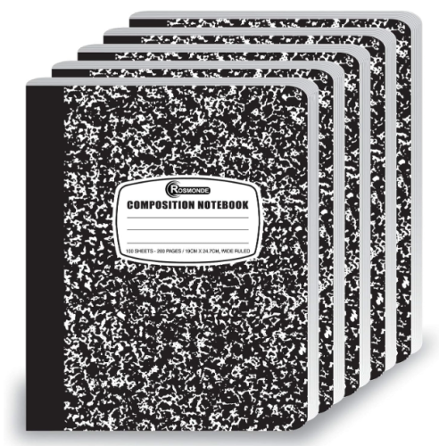 Rosmonde Composition Notebooks 5 Pack