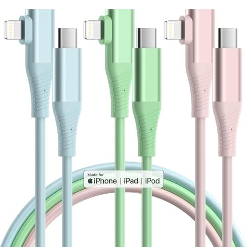 USB C to Lightning Cable Apple MFi Certified 3Pack